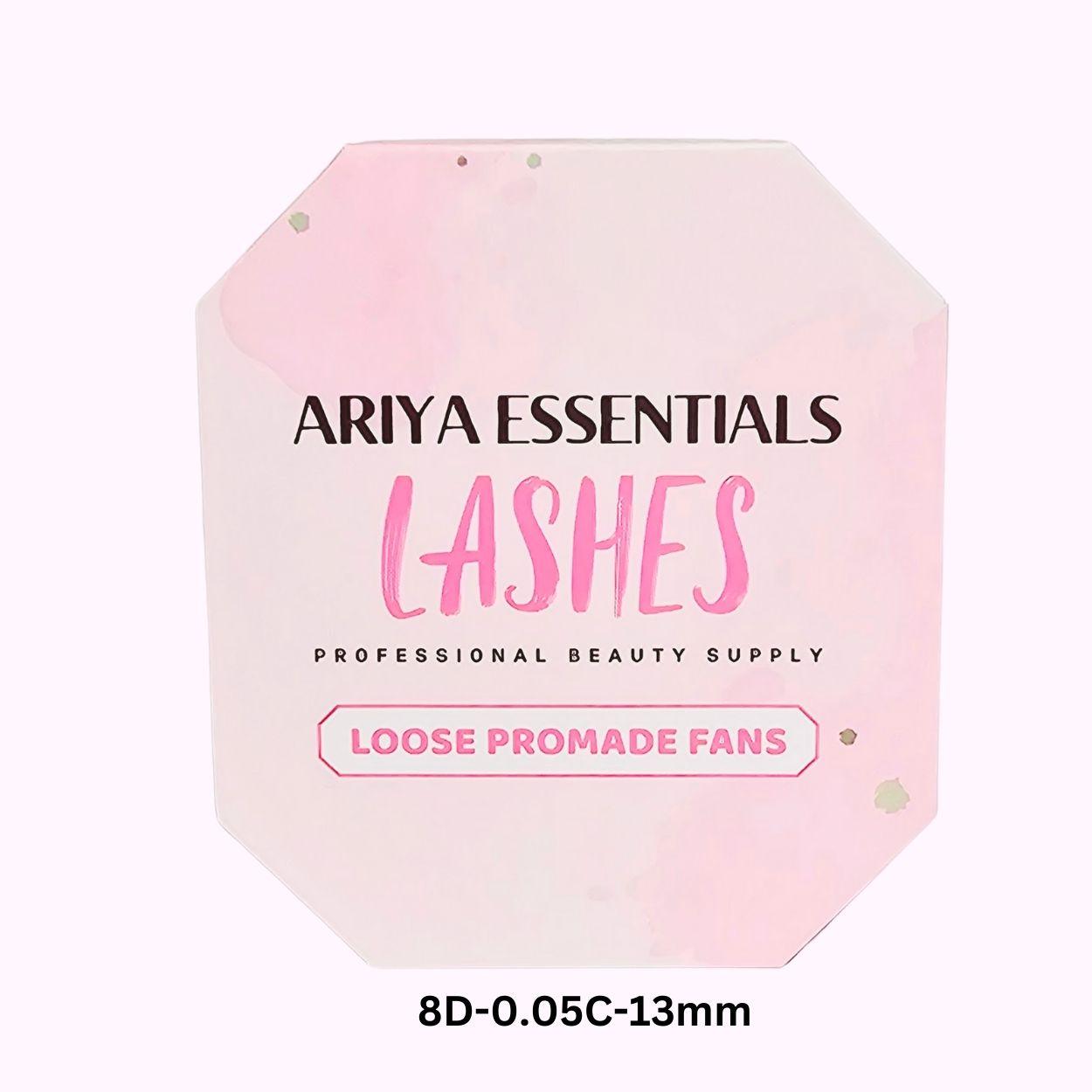 Premium Promade Loose Fans Eyelash Extensions| 8D-0.05C-13mm - Ariya Lashes