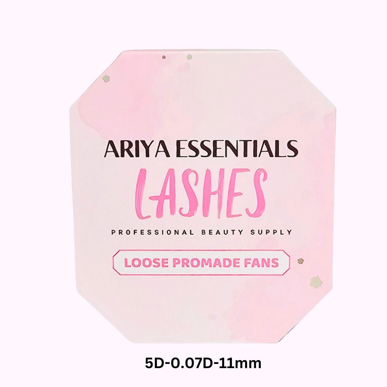 Premium Promade Loose Fans Eyelash Extensions | 5D-0.07D-11mm - Ariya Lashes
