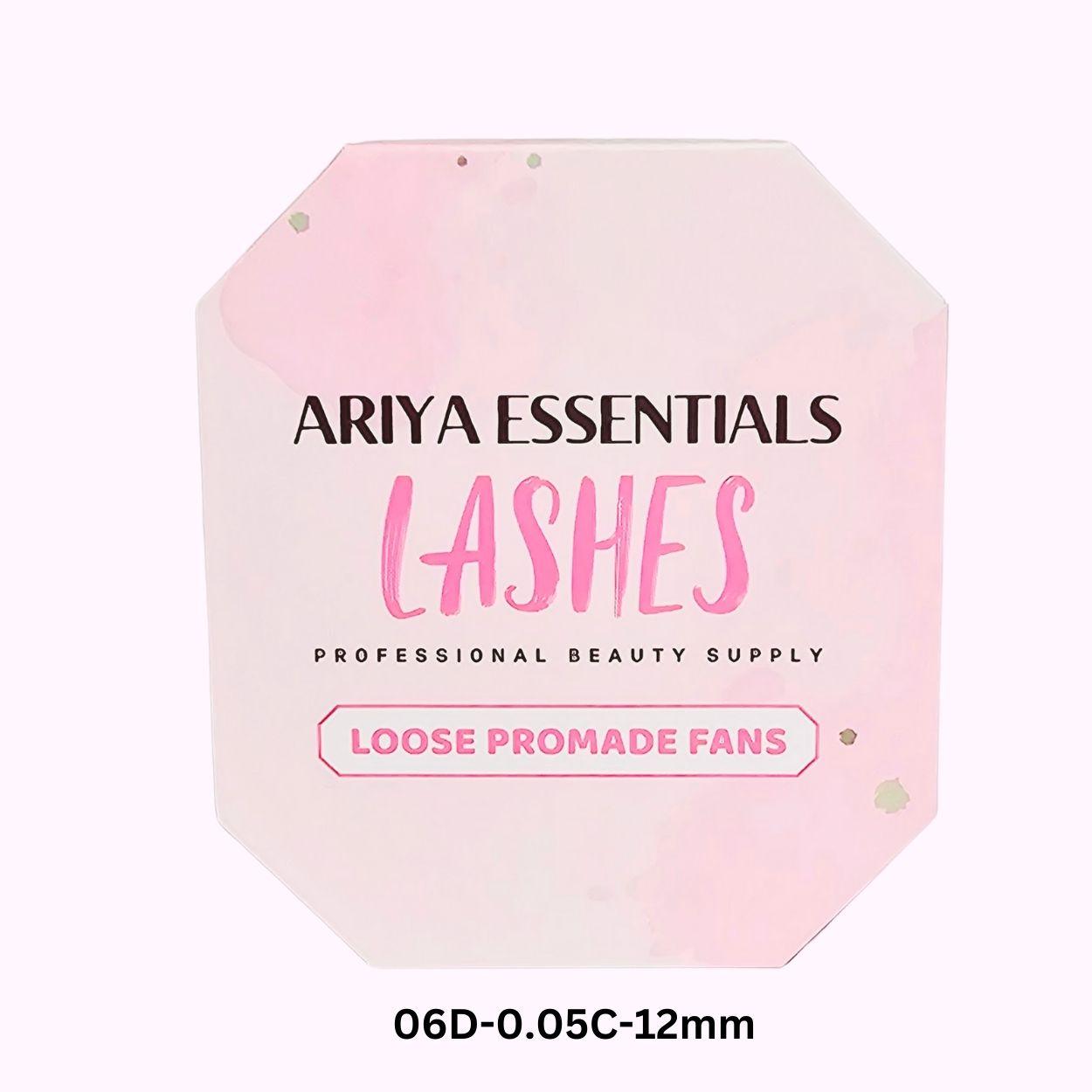 Premium Promade Loose Fans Eyelash Extensions | 06D-0.05C-12mm - Ariya Lashes