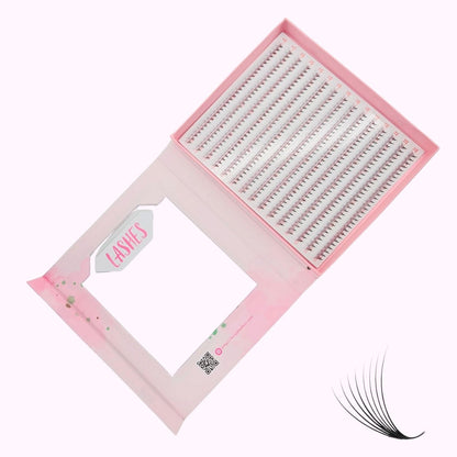 Premium Mixbook ProMade Eyelash Extensions Fan | 10D-0.03 C-(8mm-15mm) - Ariya Lashes