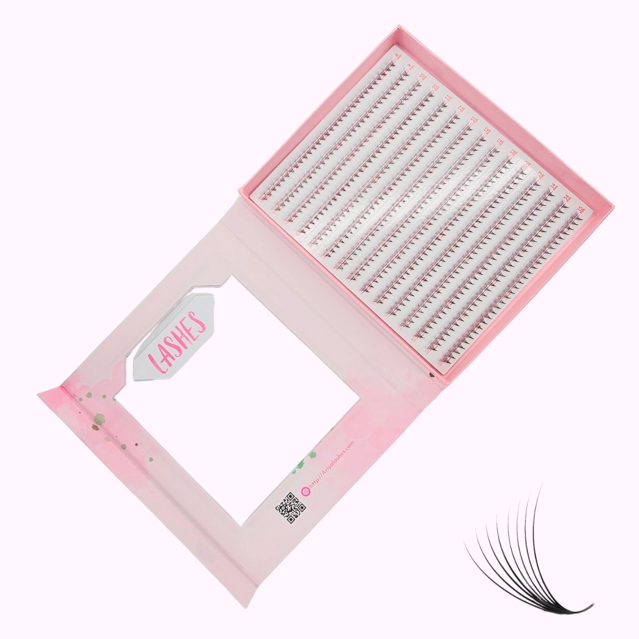 Premium Mixbook ProMade Eyelash Extensions Fan | 10D-0.03 D-(8mm-15mm) - Ariya Lashes