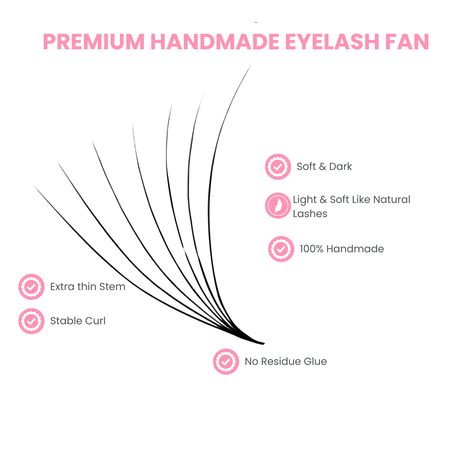 3IN1 Promade Mixed 500 Fans | 10D-0.05D-(14mm-16mm)
