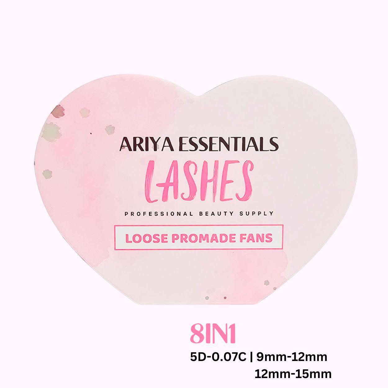 8IN1 Promade Mixed 1000 Fans | 5D-0.07C-(9-12mm | 12-15mm) - Ariya Lashes