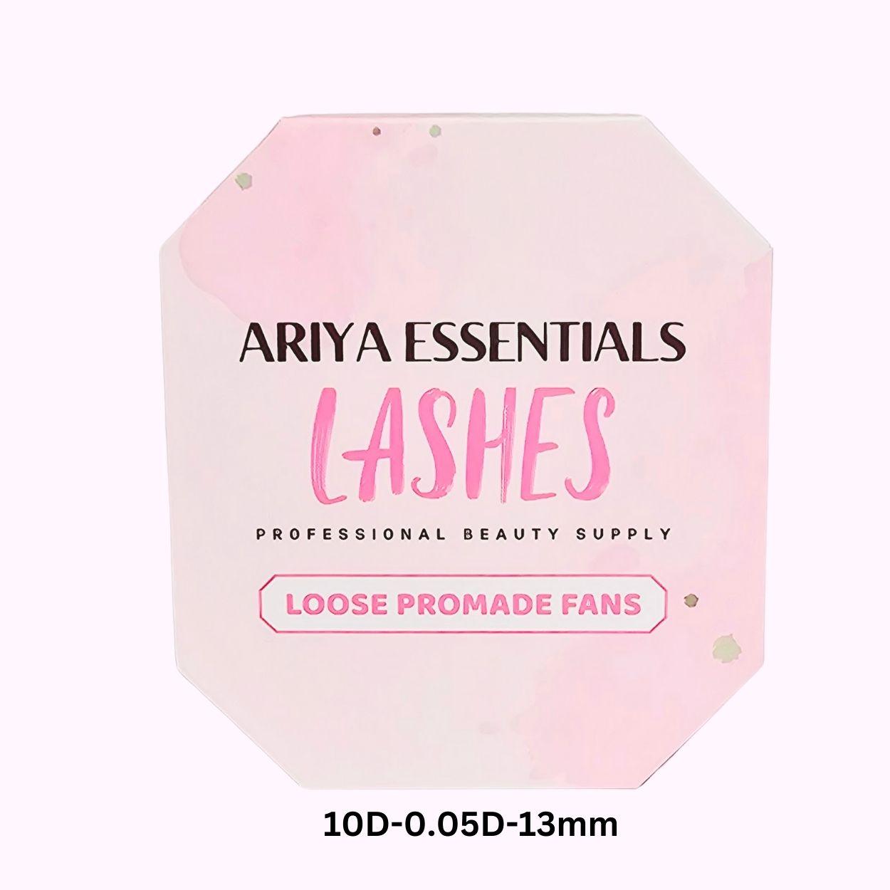 Premium Promade Loose Fans Eyelash Extensions | 10D-0.05D-13mm - Ariya Lashes