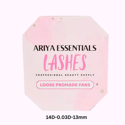 Premium Promade Loose Fans Eyelash Extensions | 14D-0.03D-13mm - Ariya Lashes