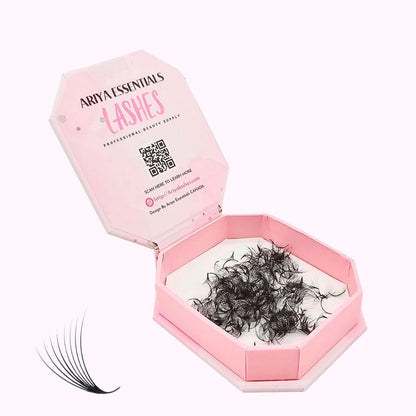 Premium Promade Loose Fans Eyelash Extensions | 8D-0.05C-14mm - Ariya Lashes