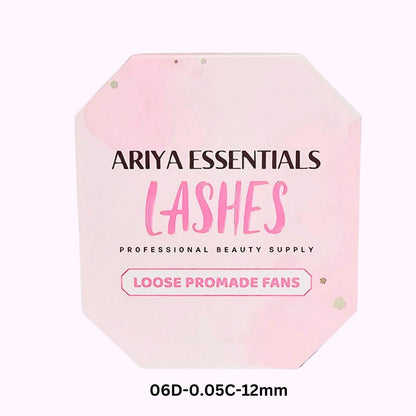 Premium Promade Loose Fans Eyelash Extensions | 06D-0.05C-12mm - Ariya Lashes