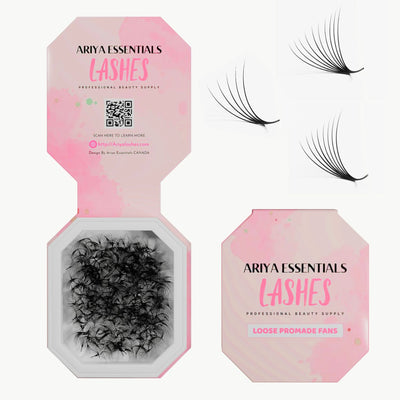 Premium Promade Loose Fans Eyelash Extensions | 5D-0.07C-11mm