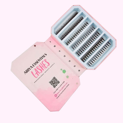 Premium Promade Wispy Eyelash Extensions Fan | 9D-0.05 C 9mm-15mm - Ariya Lashes