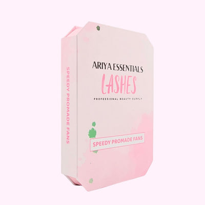 Premium Promade Wispy Eyelash Extensions Fan | 9D-0.05 C 9mm-15mm - Ariya Lashes